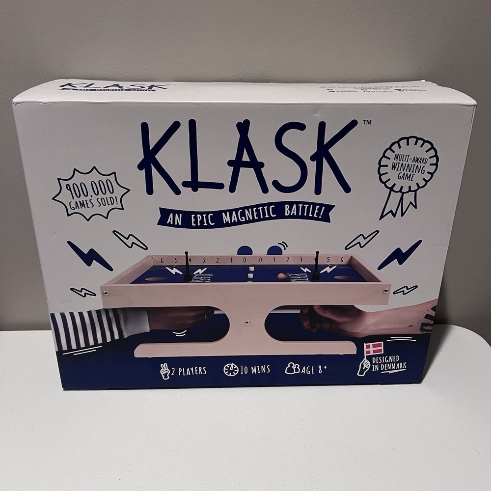 KLASK Magnetic Party Game of Skill Foosball Air Hockey Family Game New Sealed